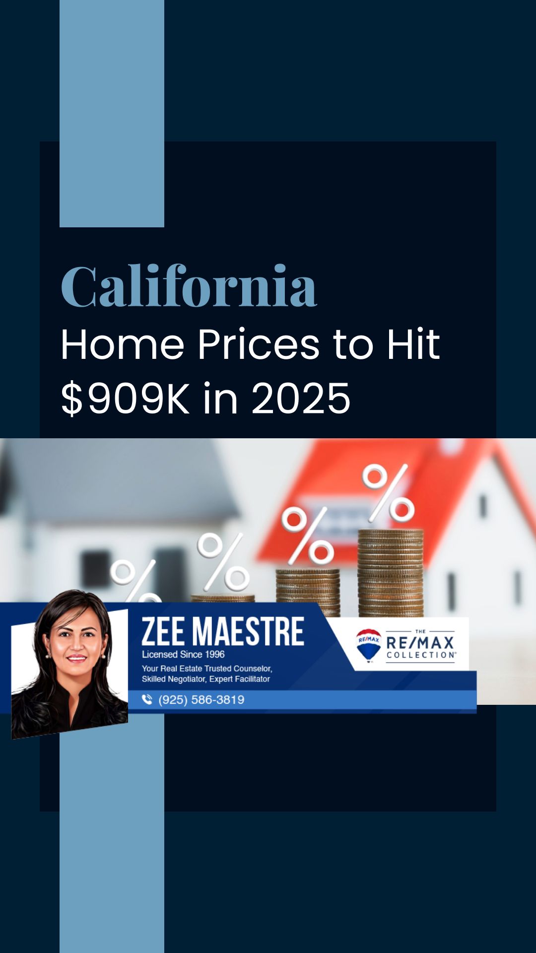 Median California Home Price to Hit $909K in 2025