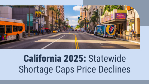 California 2025: Statewide Shortage Caps Price Declines